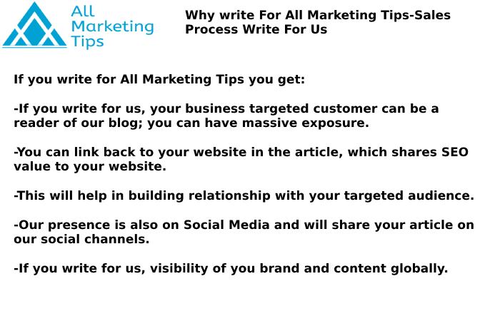 Sales Process Write For Us 
