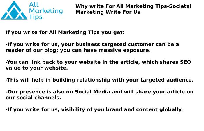 Societal Marketing  Write For Us 