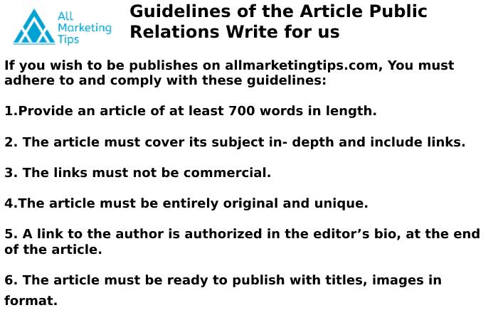 Public Relation Guidelines