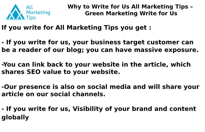 Green Marketing write for us