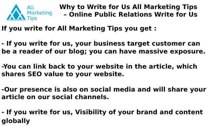 Online Public Relations Why write for us