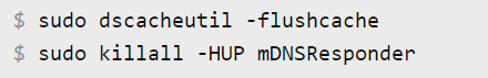Flushing out DNS cache