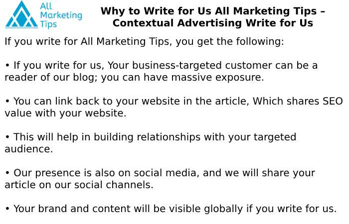 Why to Write for Us All Marketing Tips – Contextual Advertising Write for Us
