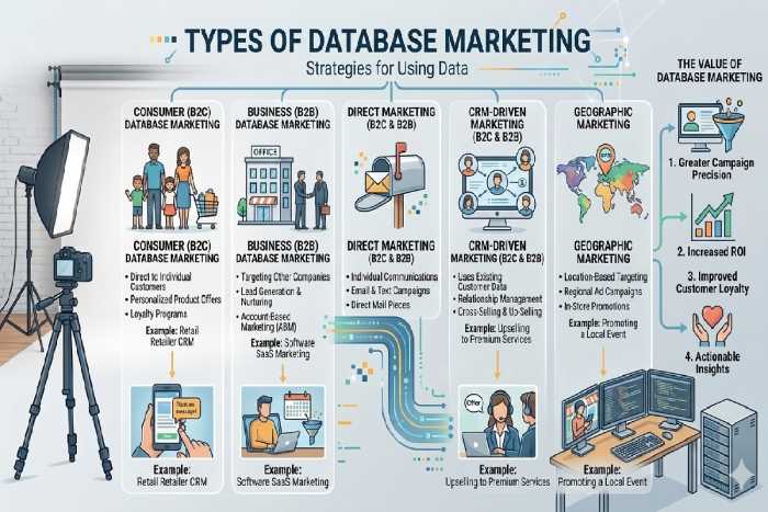 types of database marketing